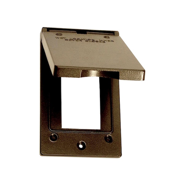 Sigma Engineered Solutions Weatherproof Cover, 1 Gang, Metal Die-Cast, GFCI Cover Type 14248BR - main